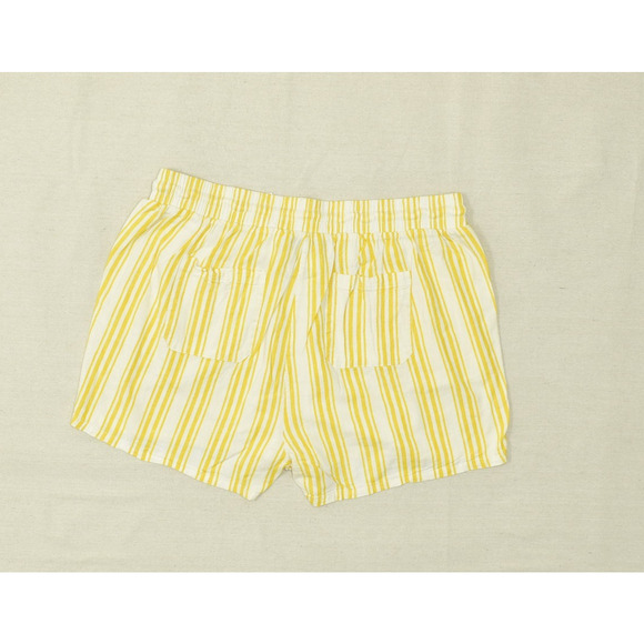 NWT Torrid Provence Stripe Linen Pull-On Shorts Plus Size 2X 18/20 Yellow - Picture 1 of 8